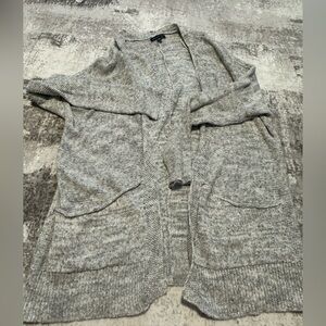 American Eagle Outfitters Gray Knit Cardigan